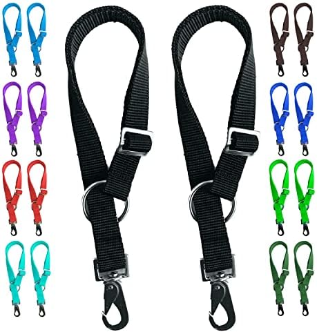 Majestic Ally Pack of 2 Horse Water Bucket Strap Hangers - Adjustable 18” to 30” length – for Indoor or Outdoor Use