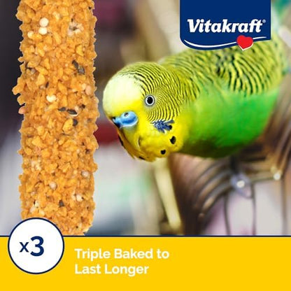 Vitakraft Crunch Sticks for Parakeets, Variety Pack, 2.4 oz | Pack of 2
