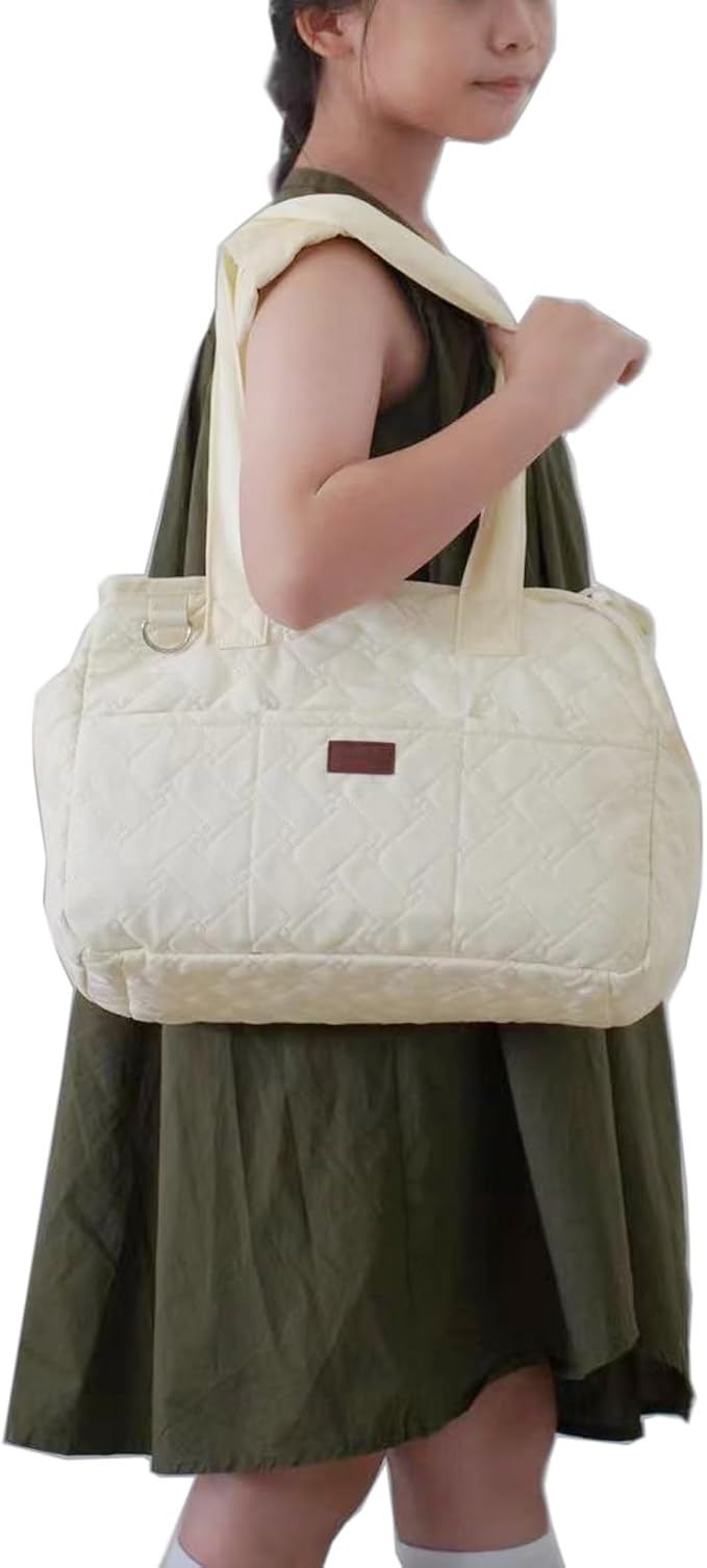 Small Dog Carrier Kitten Puppy Handbag with Multiple Pockets,Woman Style,Breathable Mesh Soft Cushion,Pets Tote Purse Picnic Travel Outdoor,MAX 6 lb (Cream, Small)