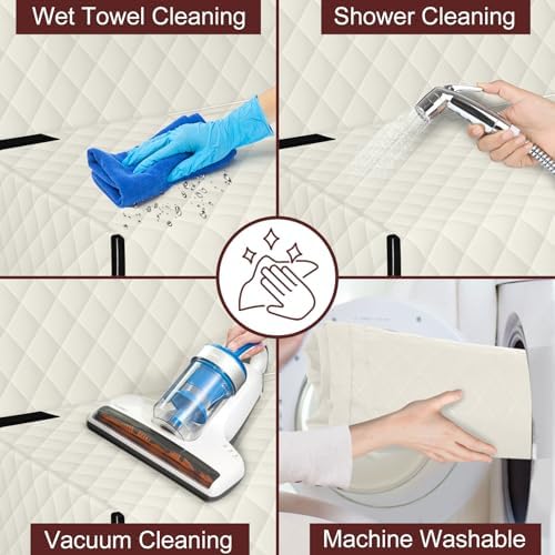 Waterproof Dog Backseat Cover for Cars, Non-Slip Pet Seat Protector, Beige