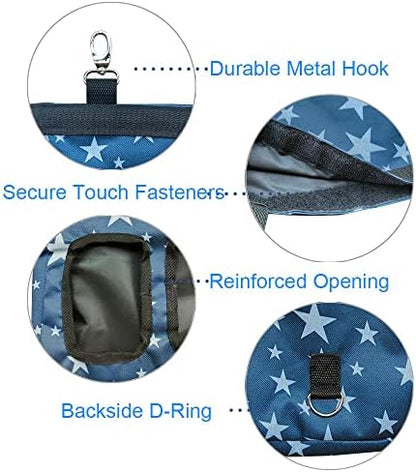 RIOUSSI Guinea Pig Hay Feeder, Hanging Rabbit Hay Feeder Bag. Stars,2Ct