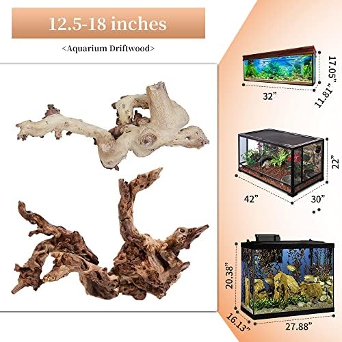majoywoo Natural Large Driftwood for Aquarium Decor Reptile Decor