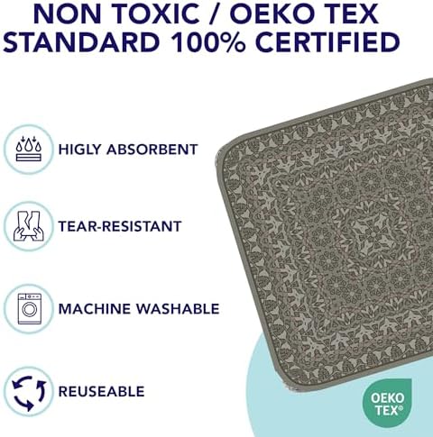 PUPIBOO Washable Pee Pads for Dogs and Cats - Super Absorbent Reusable Puppy Training Pads - 100% Waterproof, Leak-Proof & Non-Slip Whelping Pads for Pet Housebreaking