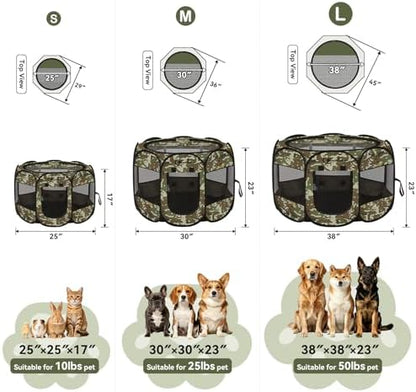 Siedihit Playpen for Small Dog Cat, Dogs Tent Crate Cage Indoor