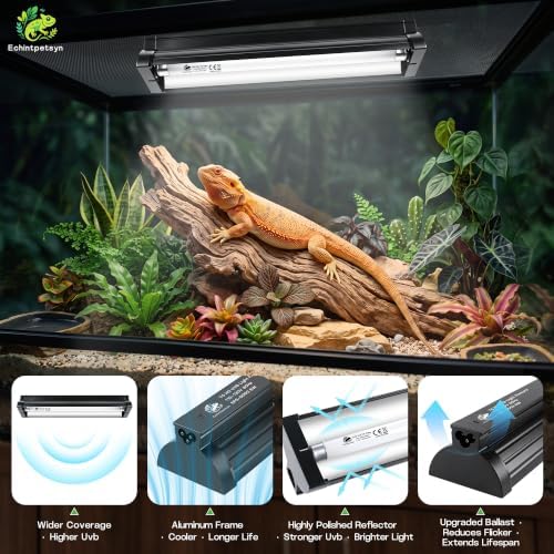 UVB Light for Reptiles 12in 8W T5 HO 10.0 UVB Kit w/Bulb Dragon Tank
