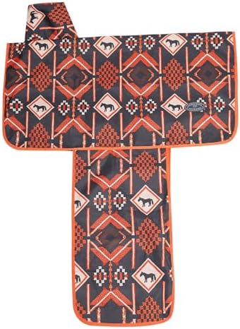 Harrison Howard Sturdy Waterproof Western Saddle Cover with Stylish Prints That Stand Out Keep Your Saddle in Pristine Condition Perfect for Showing or Riding Events-Mountain Light