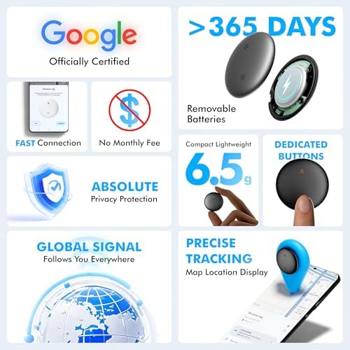 Bluetooth Tracker 4-Pack Smart Tag for Android & Samsung