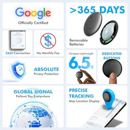 Bluetooth Tracker 4-Pack Smart Tag for Android & Samsung