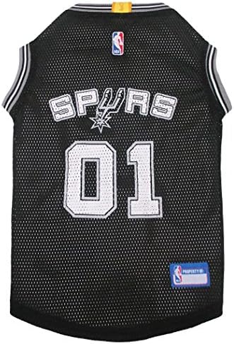 NBA SAN ANTONIO SPURS DOG Jersey, X-Small - Tank Top Basketball Pet Jersey