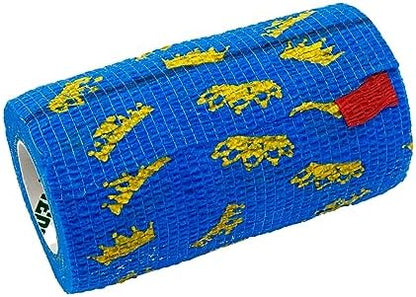 SyrFlex Cohesive Bandage 4” Blue Crown 4pk
