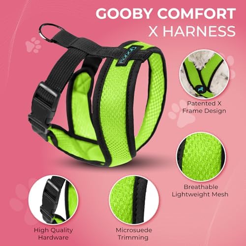 Gooby Comfort X Head-in Dog Harness, Choke-Free, Green, Small