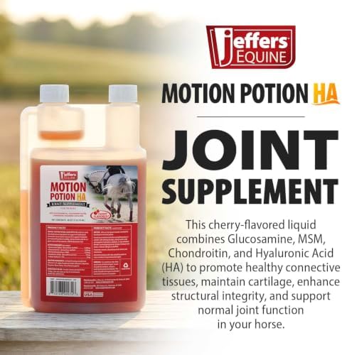 Jeffers Motion Potion Joint Supplement Liquid with HA for Horses | 38 oz