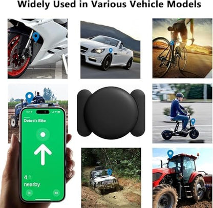 Hongtop 2PCS Mini GPS Tracker for Car,Vehicles,No Monthly Fee GPS Car Tracker Work with Apple Find My(iOS Only),Anti-Theft Car Tracker with Magnetic Case