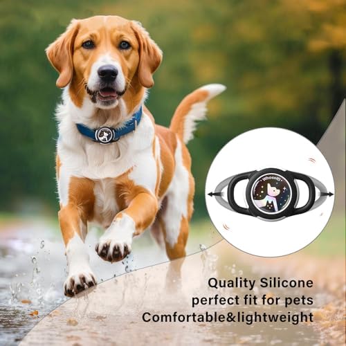Waterproof AirTag Holder for Dog Collar, Soft Slide-On Dog AirTag Holder