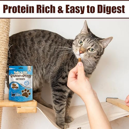 Fieldcrest Farms Collagen Cat Treats, Tuna, Crunchy & Creamy, 3 oz Pouch