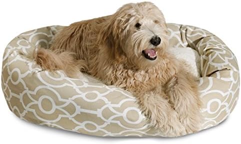 Majestic Pet 32" Athens Sand Sherpa Bagel Bed