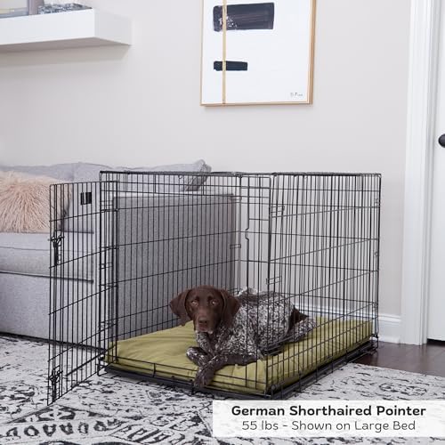 Happy Hounds Cooper Deluxe Reversible Crate Pad - Large - Moss