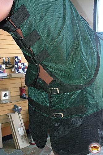 HILASON 69 in Horse Fly Sheet Hunter Green with Black UV