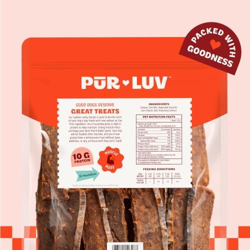 Pur Luv Salmon Jerky Dog Treats