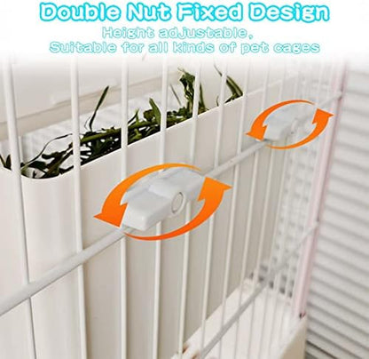 kathson Rabbit Hay Feeder Bunny Food Dispenser Alfalfa Grass Manger Holder Less Wasted for Guinea Pig Chinchilla Ferret