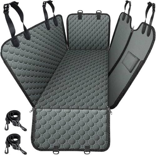 Mancro Dog Car Seat Cover for Back Seat, Waterproof Dog Hammock for Car