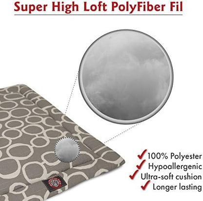 42" Fusion Gray Crate Dog Bed Mat By Majestic Pet Products