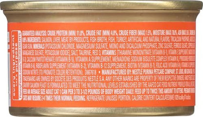 Fancy Feast Gourmet Salmon Feast Cat Food, 3 oz (Pack of 2)