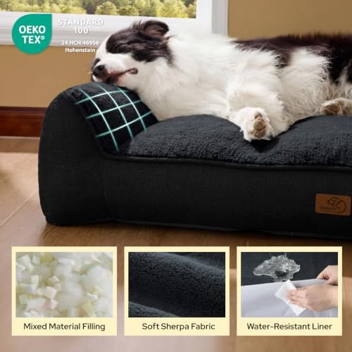 Bedsure SupportMax™ Extra Thick Orthopedic XL Dog Beds Large Sized Dog