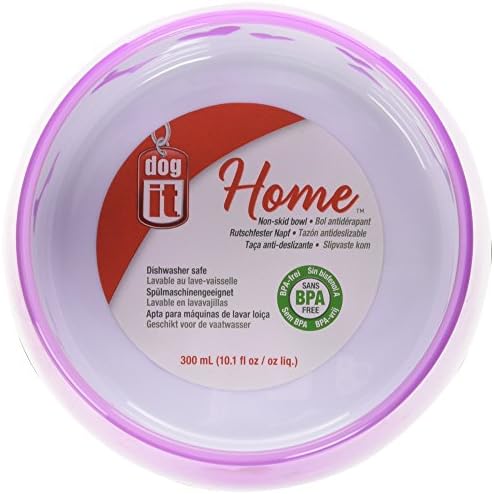 Dogit Non-Skid Dog Food and Water Bowl, Pink