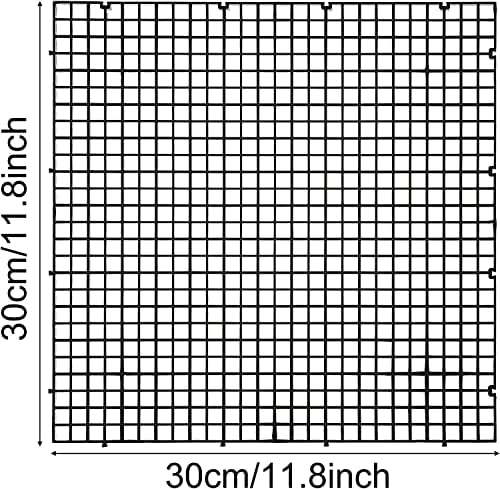 ALEGI 12 Pcs Aquarium Fish Tank Divider Plastic Egg Crate, L