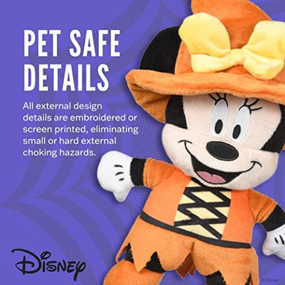 Disney for Pets 9" Halloween Plush Minnie Mouse Toy for Dogs | Minnie Mouse Plush Dog Toy | Disney Toys for All Dogs, Official Dog Toy Product of Disney for Pets