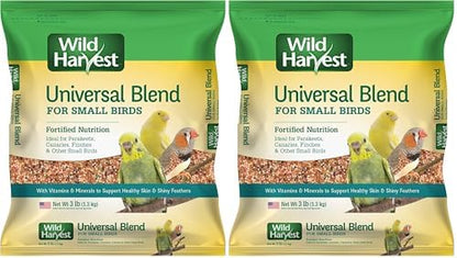 Wild Harvest Universal Blend for Small Birds 3 Pounds, Foritified Nutrition (Pack of 2)