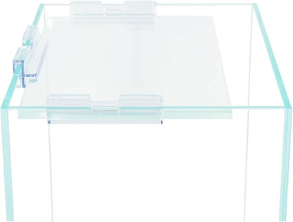 Nano Tall Rimless Frameless Extra Clear Glass Aquarium, Low Iron Glass Tank, 5mm Glass, White Leveling Mat Included, w/Lids Options