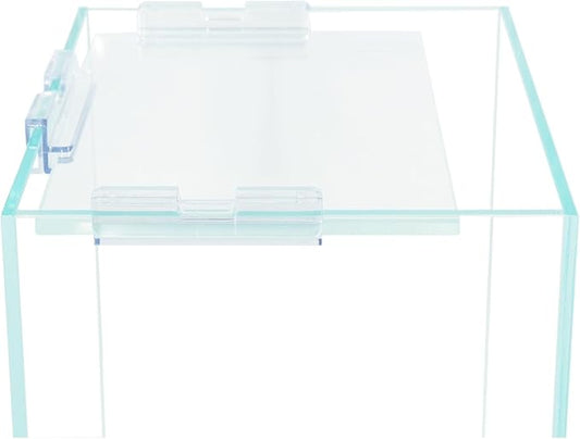 Nano Tall Rimless Aquarium Low Iron Frameless Fish Tank, Extra Clear with Floating Air Style, for Aquariums or Terrariums