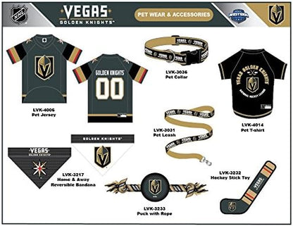 NHL LAS VEGAS GOLDEN KNIGHTS BANDANA for DOGS & CATS, Large/X-Large. - Cute & Stylish Bandana! The Perfect HOCKEY FAN Scarf Bandana, great for Birthdays or any Party!