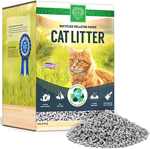 Small Pet Select Recycled Paper Cat Litter, Non-Clumping, 20 lb