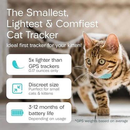Tabcat V2 Cat & Kitten Tracker - More Accurate Than GPS - No Monthly Fee or Subscription - Includes 2 Homing Tags - Up to 150m Range - Small & Lightweight Tags Perfect to Find Indoor & Outdoor Cats