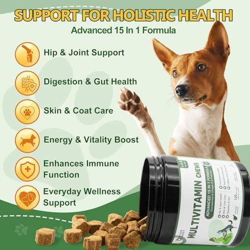 NATURE TARGET Multivitamin for Dogs, 120 Soft Chews, Chicken Flavor