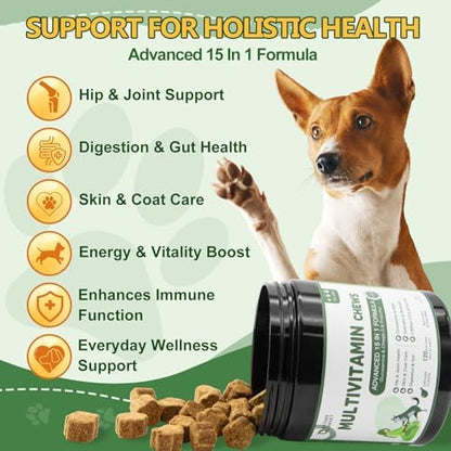 NATURE TARGET Multivitamin for Dogs, 120 Soft Chews, Chicken Flavor