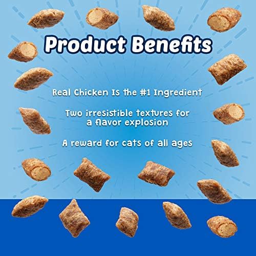 Blue Buffalo Bursts Chicken Crunchy & Creamy Cat Treats, 2 oz, 6 ct