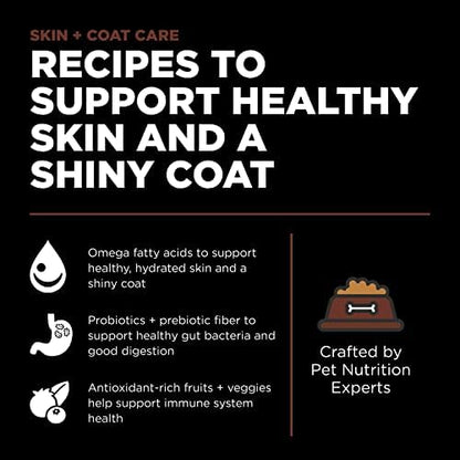 Go! Solutions Skin + Coat Care, Dry Dog Food, Large Breed Puppy Salmon Recipe with Grains, 12 lb Bag