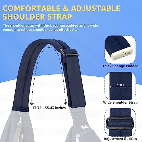 SlowTon Dog Carrier Sling - Thick Padded Shoulder Strap Adjustable, DBL, M
