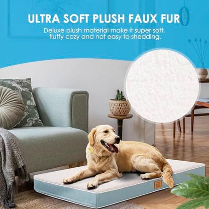 Sunheir Orthopedic Dog Beds Large Sized Dog, Big Waterproof Dog Crate Pad