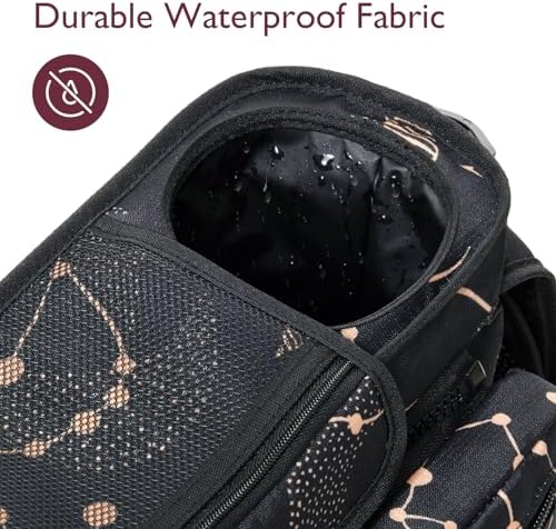 Momcozy Universal Baby Stroller Organizer, 2 Insulated Cup Holder, Detachable Zippered Pocket, Adjustable Shoulder Strap, Large capacity for baby essentials, Compact Design Fits Any Strollers