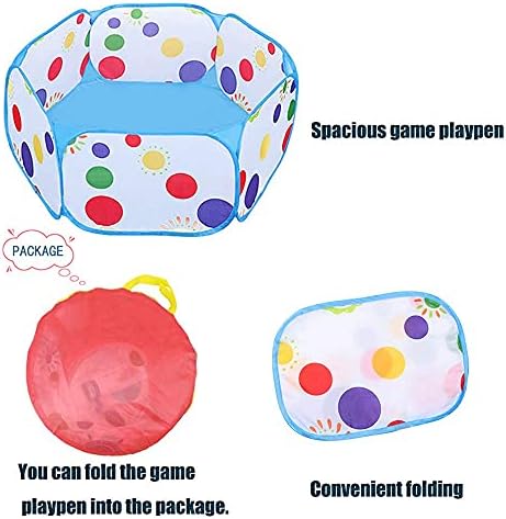 Tfwadmx Portable Small Animal Playpen, Hexagonal, Darkblue, Breathable, Pop-up, 39.4 x 39.4 x 15 Inches, Suitable for Hamster, Gerbil, Chinchilla, Hedgehog, Guinea Pig