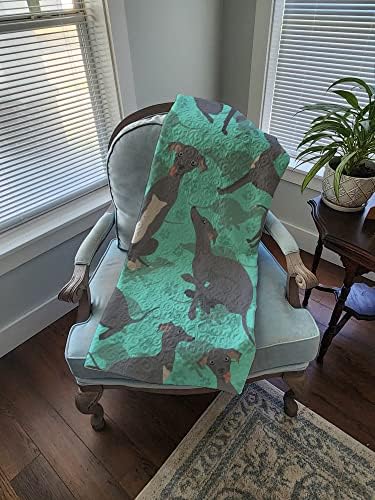 Caroline's Treasures MLM1044LQB Italian Greyhound Quilted Blanket 50x60 Artwork Pattern Quilted Throw Blanket for Bed, Couch, Sofa, Soft and Lightweight