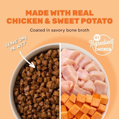 I AND LOVE AND YOU Baked and Saucy Dry Dog Food - Chicken + Sweet Potato - Prebiotic + Probiotic, Real Meat, Grain Free, No Fillers, 10.25lb Bag