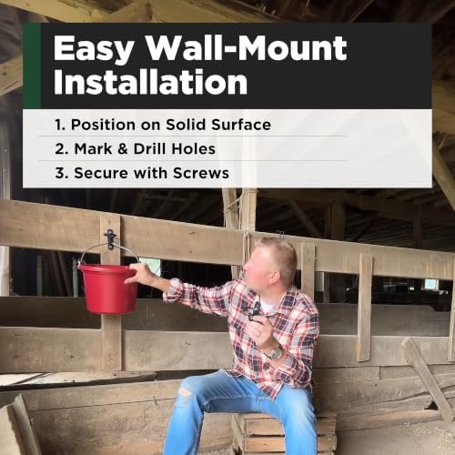 SCENIC ROAD Bucket Hook & Gate Latch 5-6 Gallon Heavy Duty (Pack of 25)