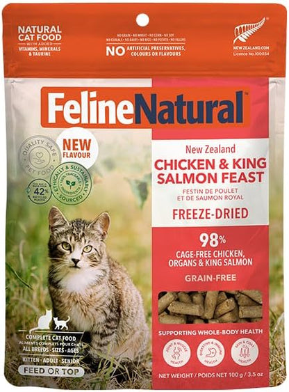 Feline Natural - High Protein Freeze Dried Dry Cat Food with 98% Meat