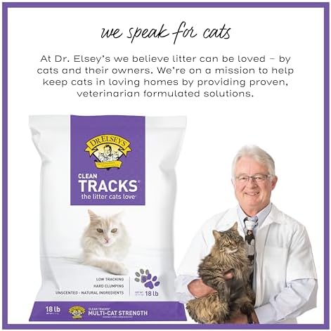 Dr. Elsey's Clean Tracks Clumping Clay Cat Litter 18 lb. Bag